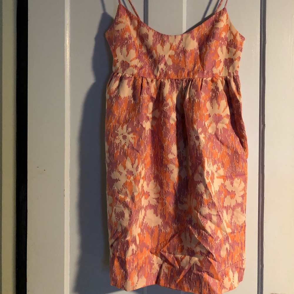 Anthropologie 70s Print Bubble Dress Size Small